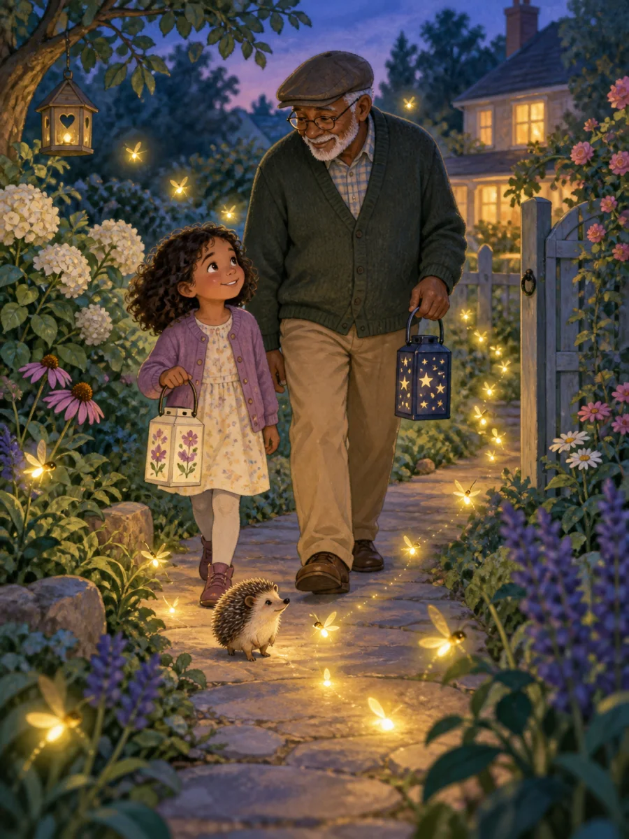 Your child and the Firefly Lantern Walk