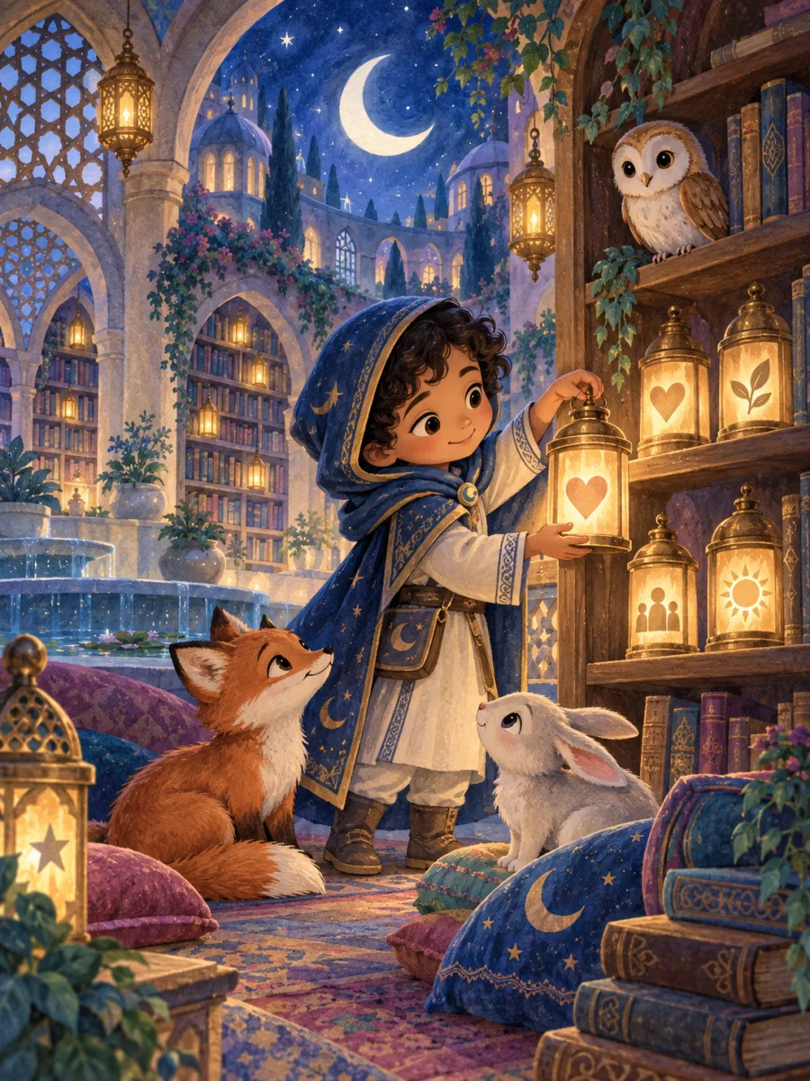The Moon Lantern Library | مكتبة فوانيس القمر
