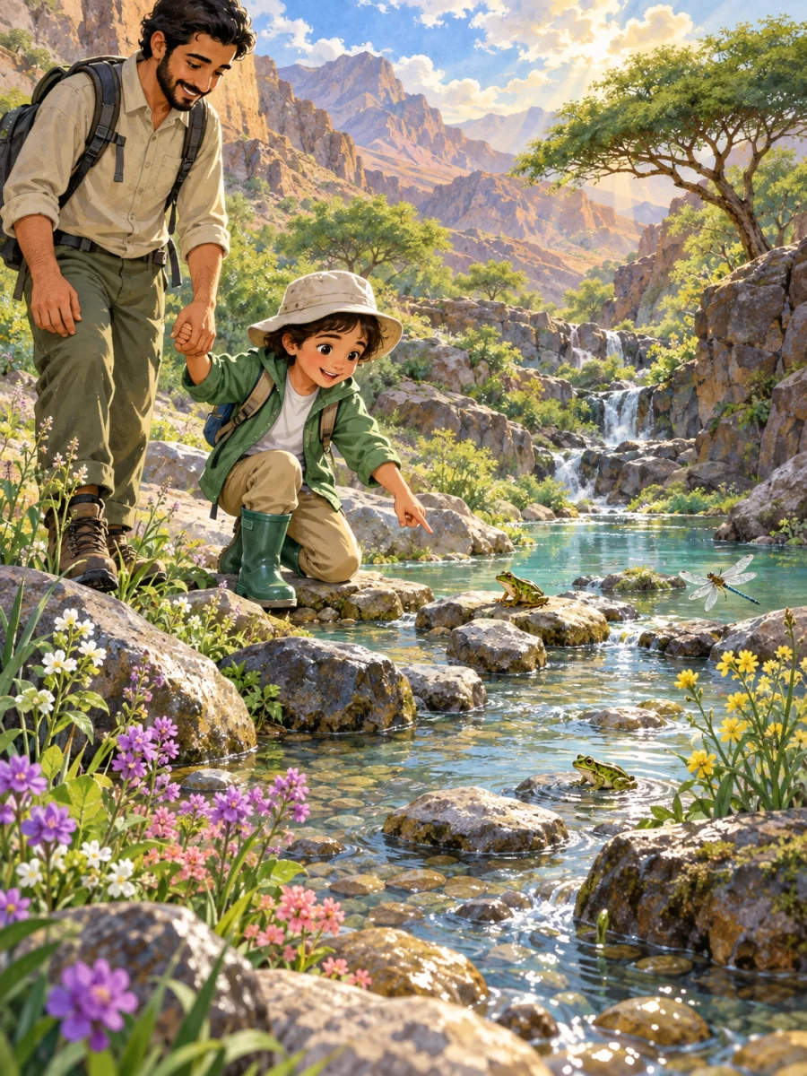 Your child and the Wadi After the Rain | Your child والوادي بعد المطر