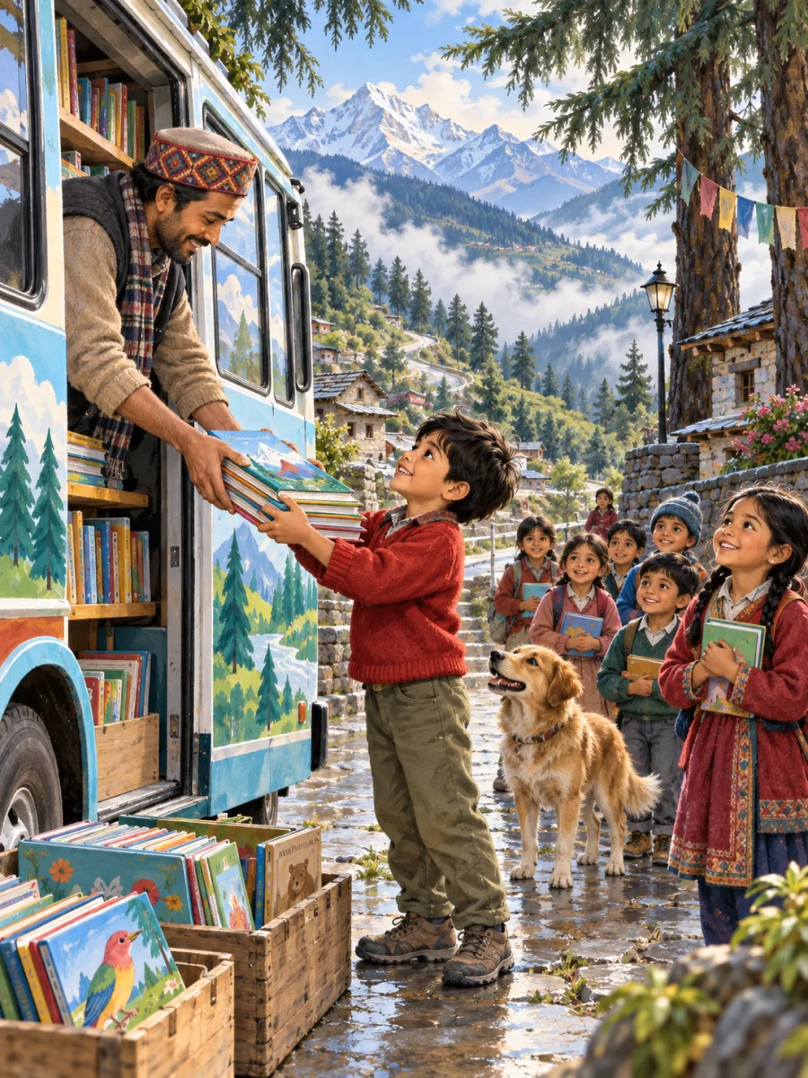 Your child and the Himalayan Library Bus