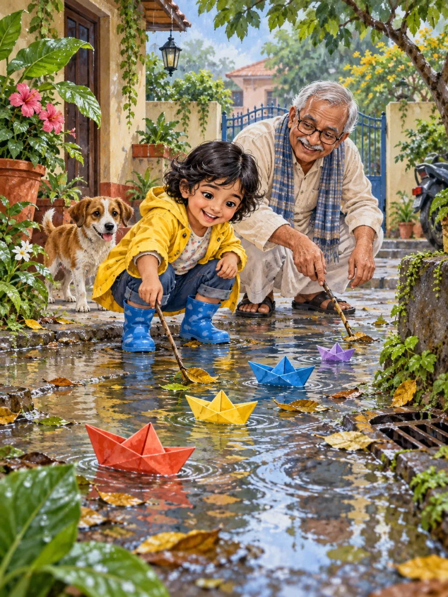 Your child and the Monsoon Paper Boat Rescue